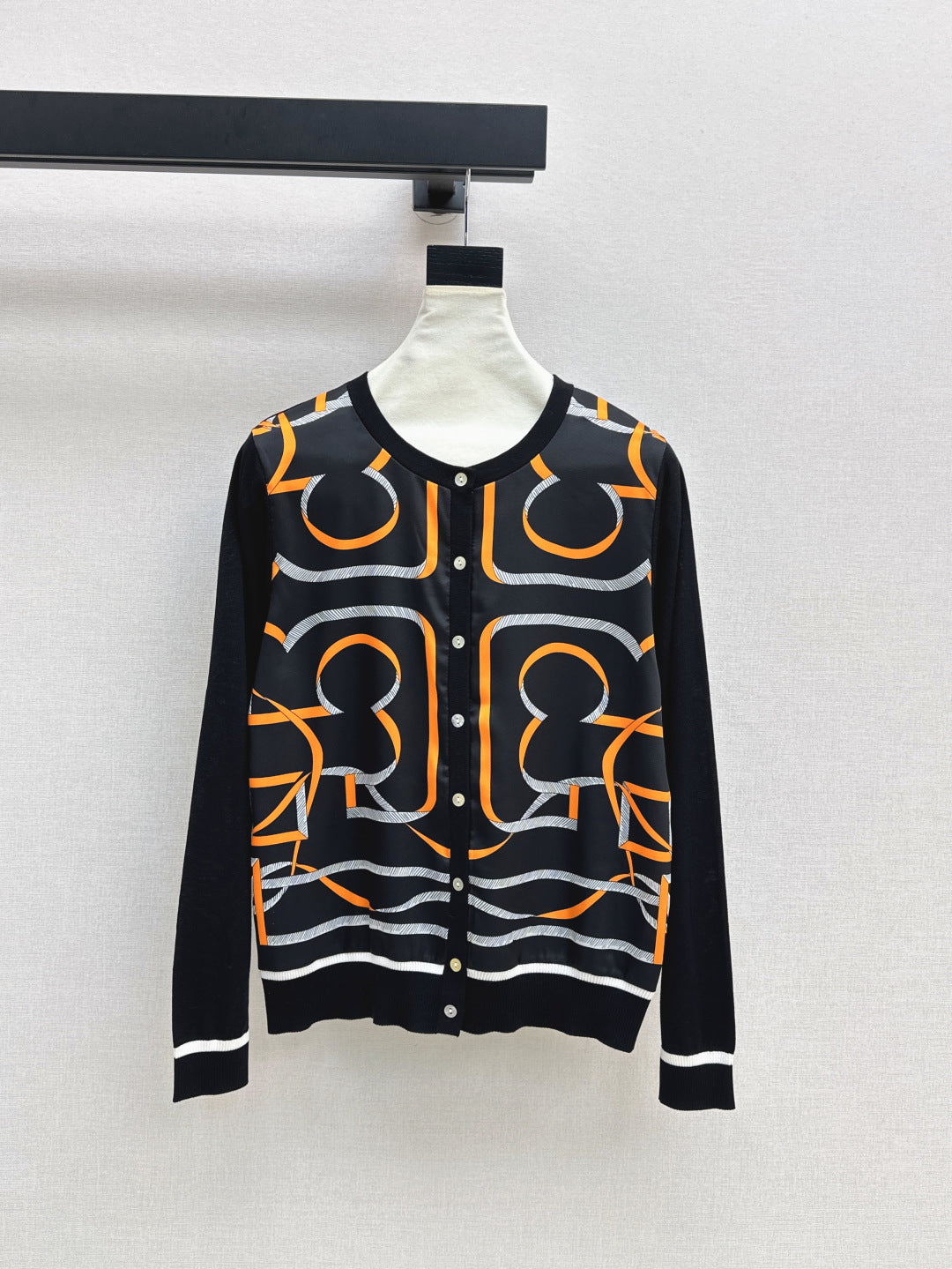 Herm 25ss printed cardigan