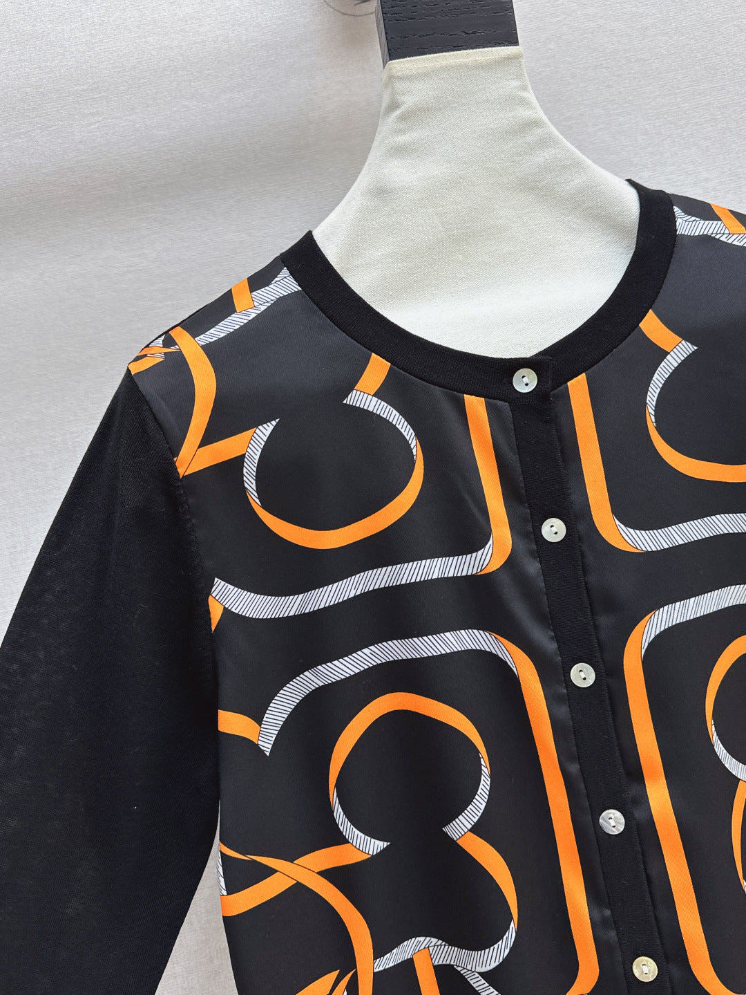 Herm 25ss printed cardigan