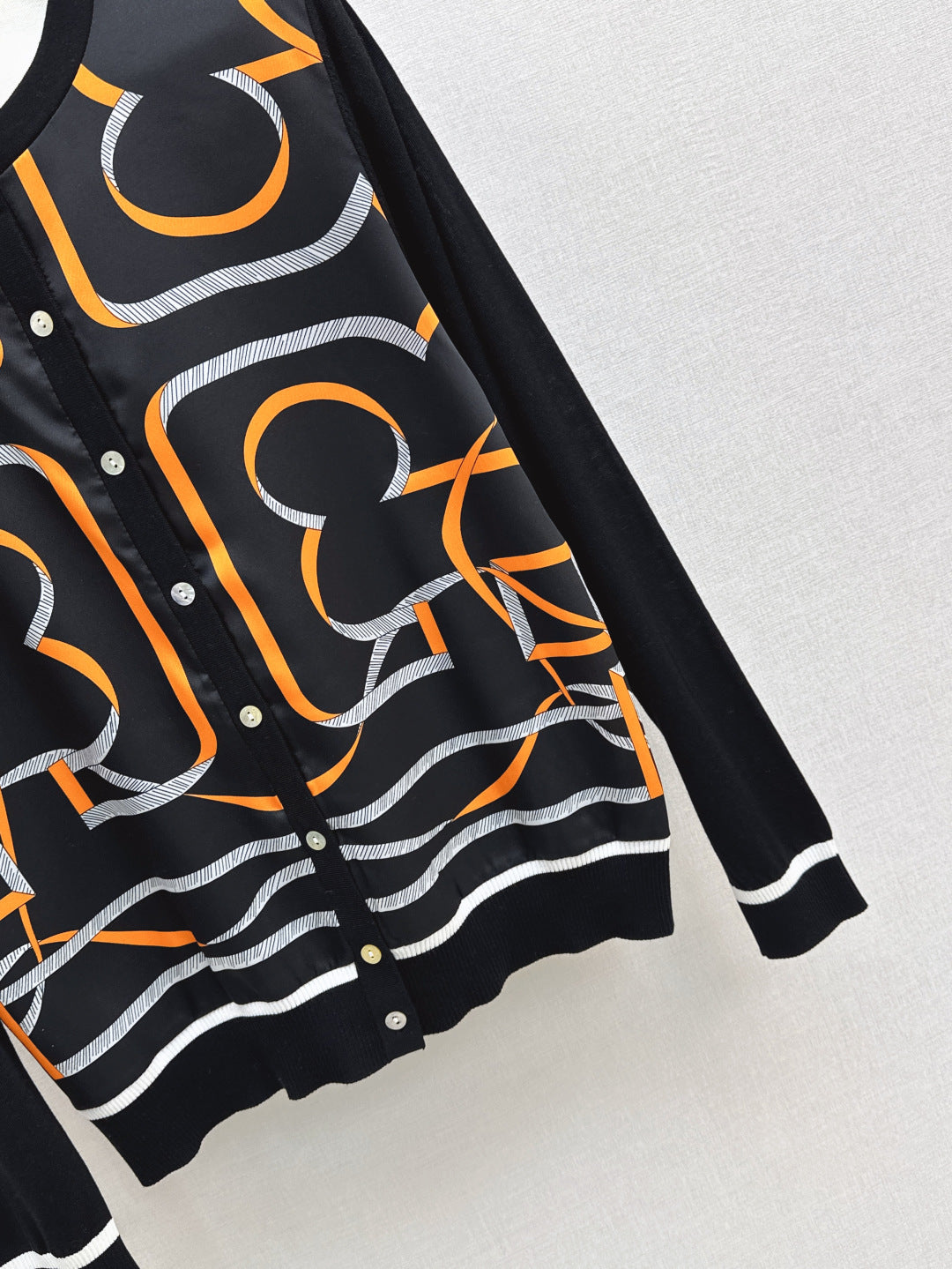 Herm 25ss printed cardigan