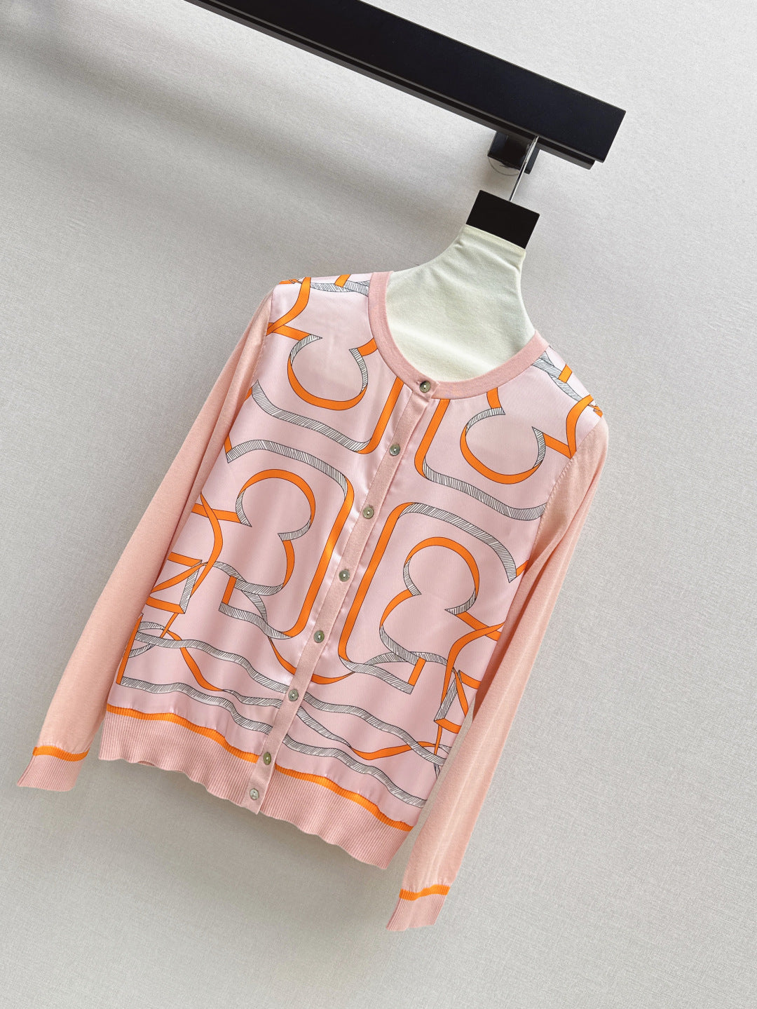 Herm 25ss printed cardigan