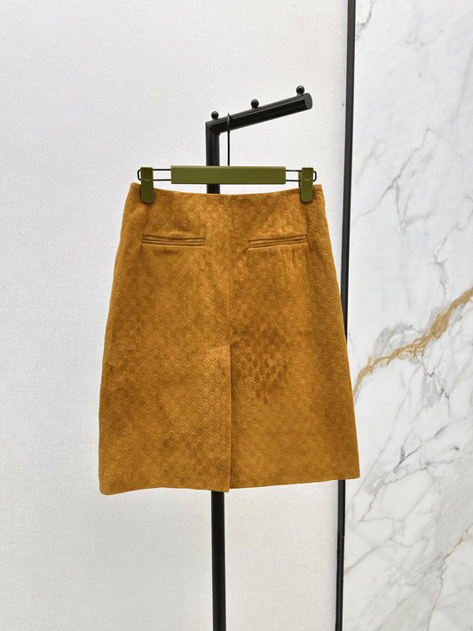 Guc 25fw suede skirt