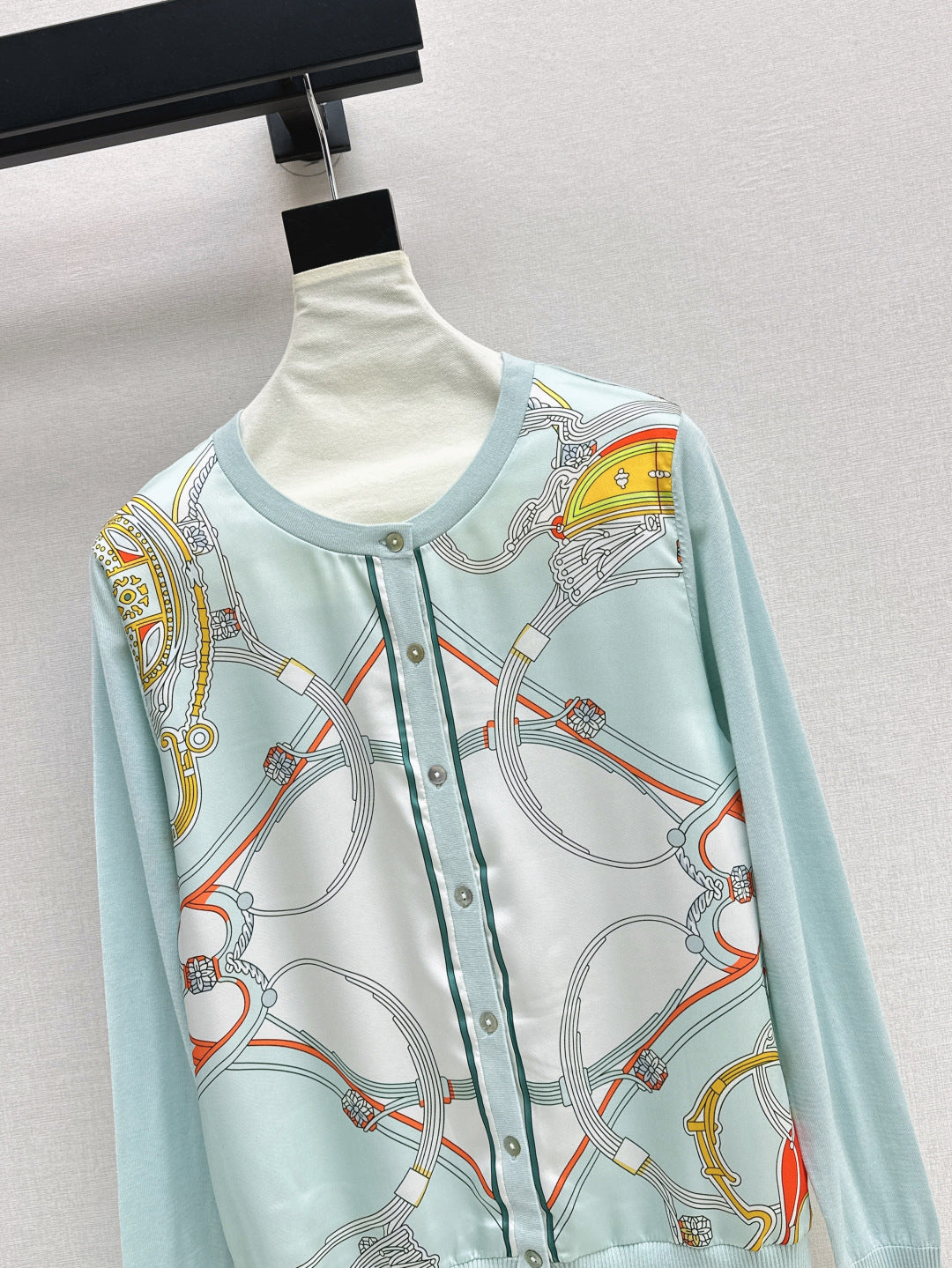 Herm 25fw printed cardigan