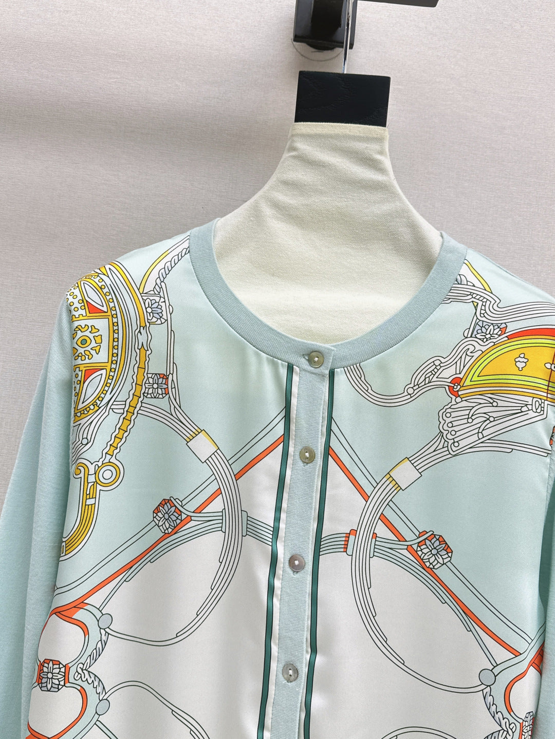 Herm 25fw printed cardigan