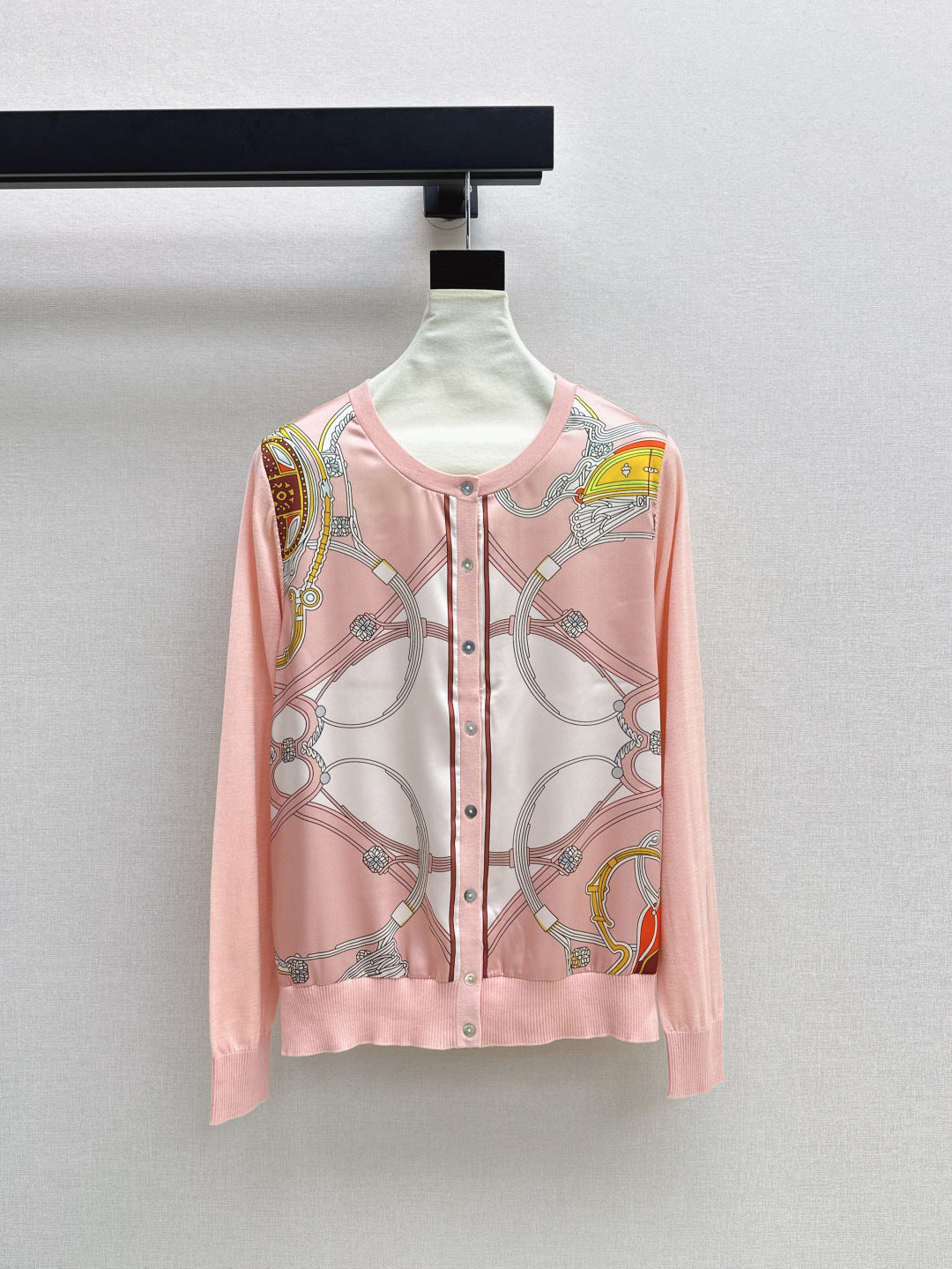 Herm 25fw printed cardigan