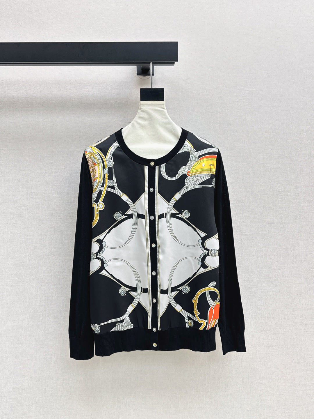 Herm 25fw printed cardigan