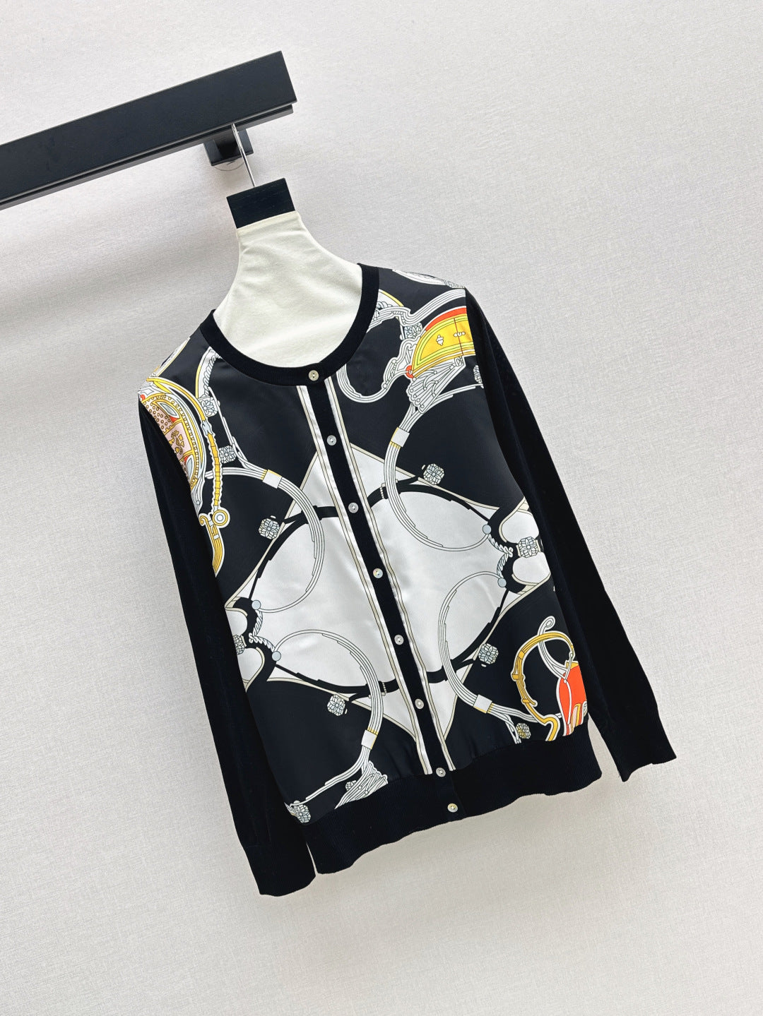 Herm 25fw printed cardigan
