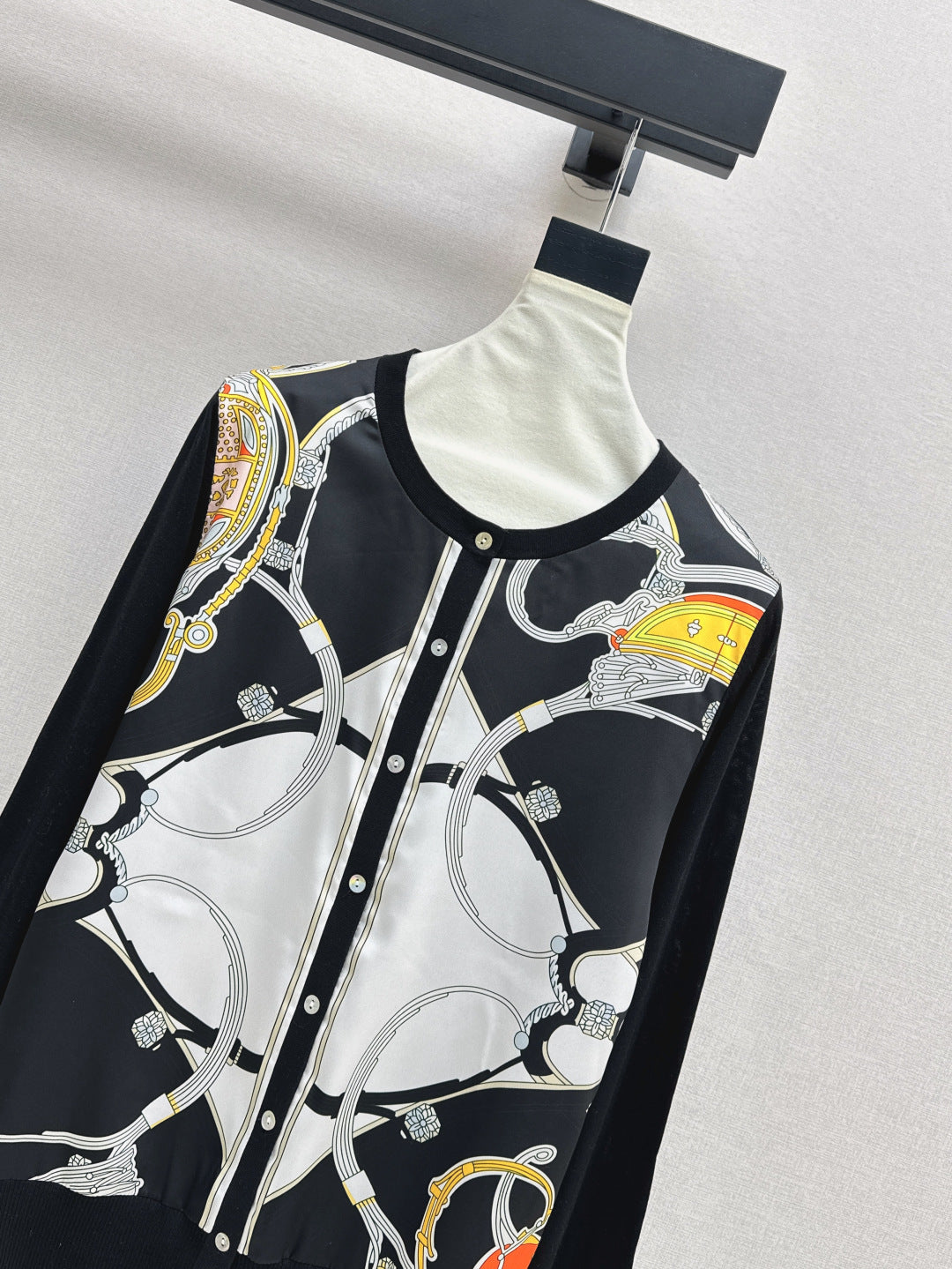 Herm 25fw printed cardigan