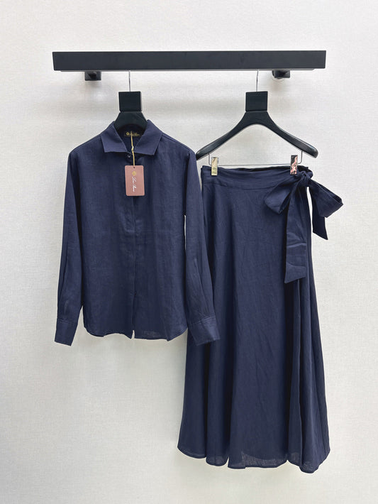 Loro 25fw linen suit