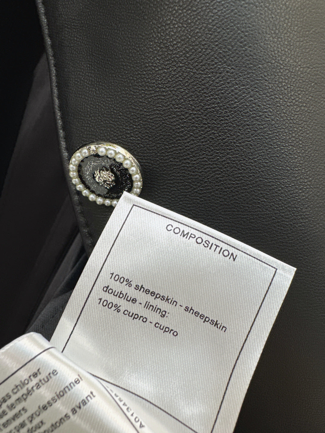 Chan 25fw leather jacket