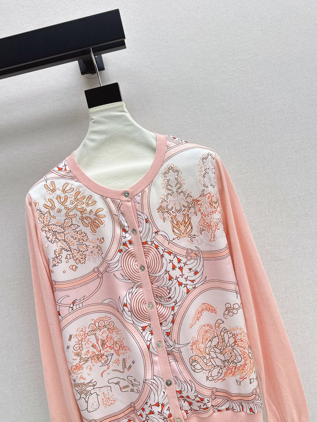 Herm 25fw printed cardigan