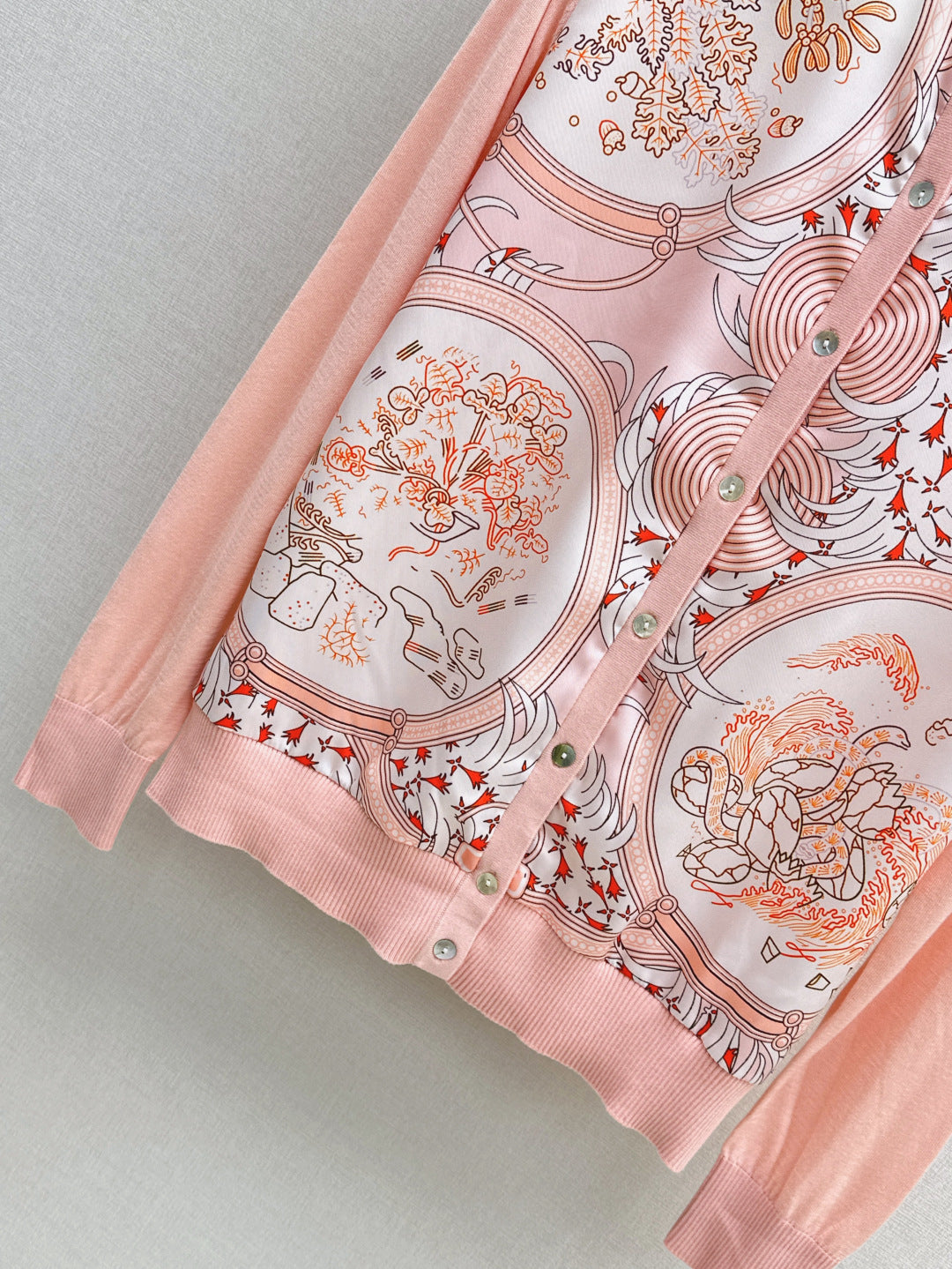 Herm 25fw printed cardigan