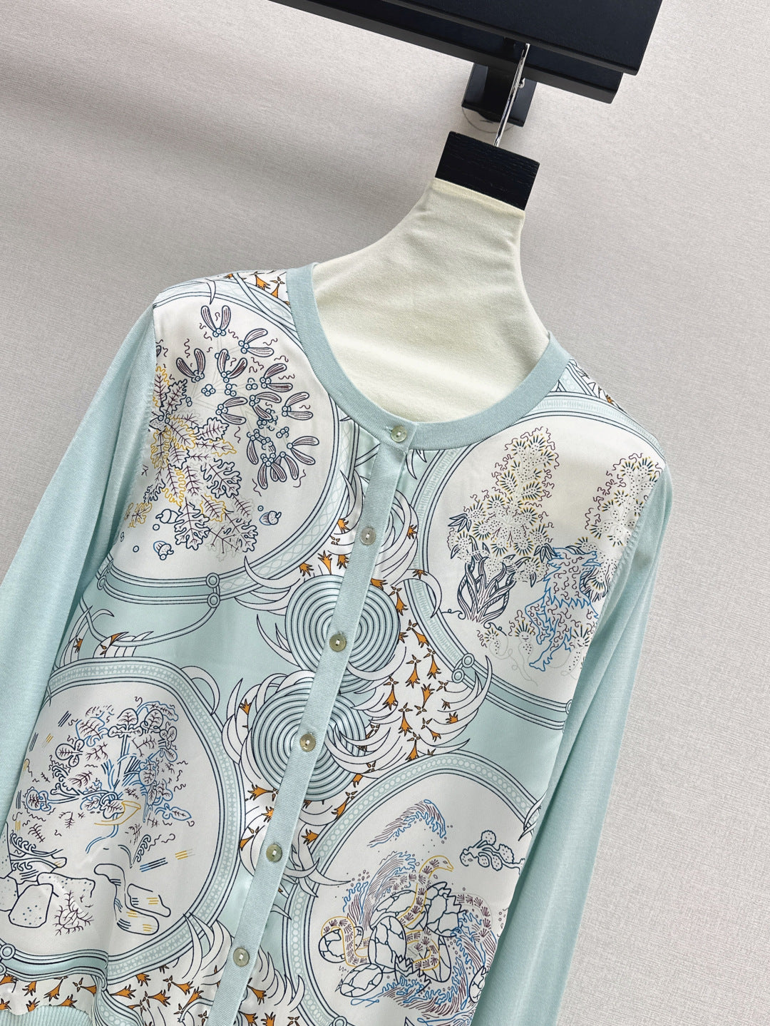 Herm 25fw printed cardigan