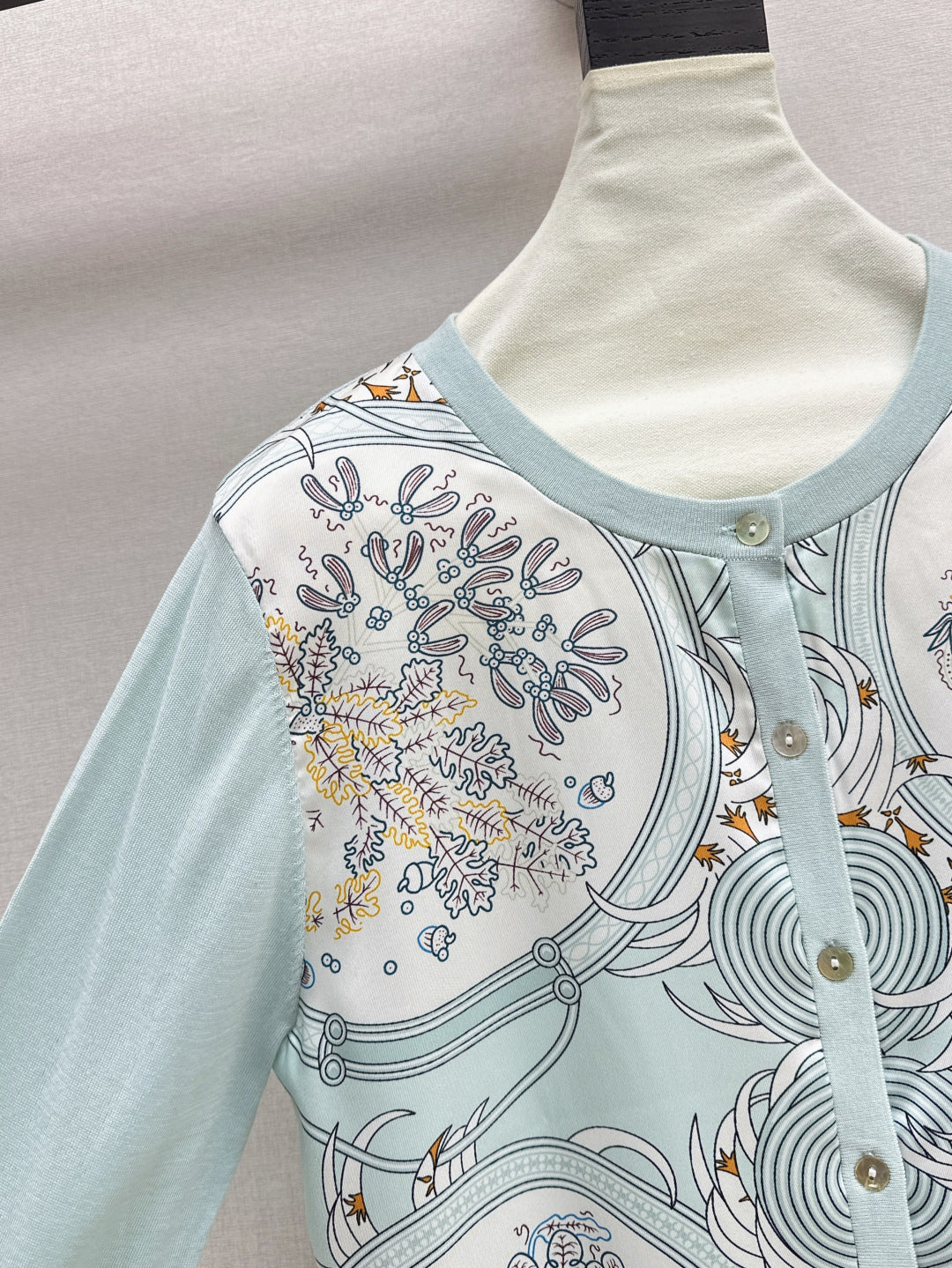 Herm 25fw printed cardigan