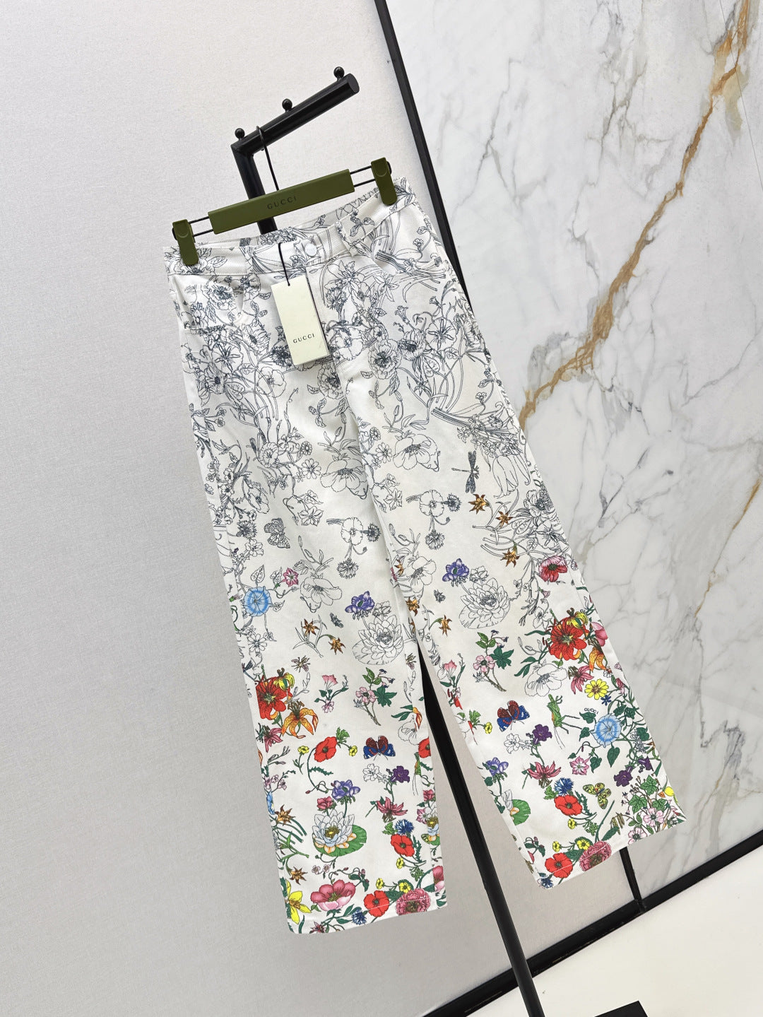 Guc 25fw printed jeans