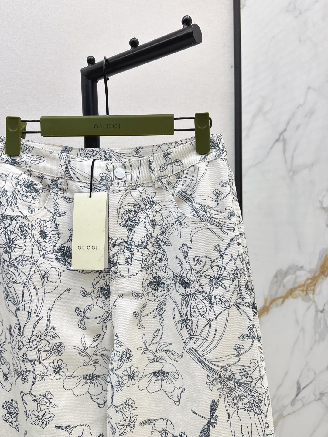 Guc 25fw printed jeans