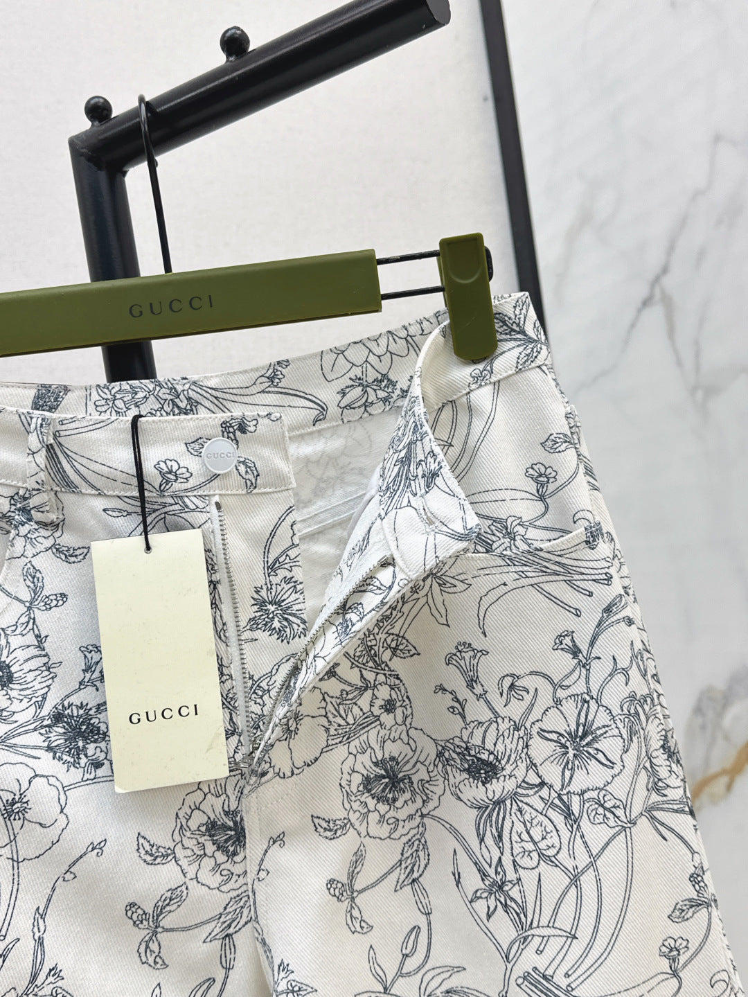 Guc 25fw printed jeans