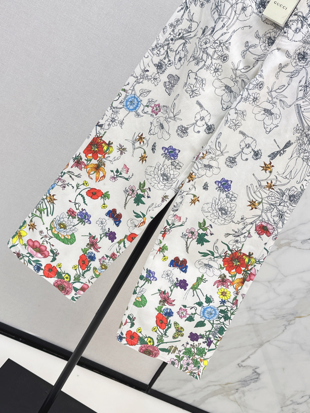 Guc 25fw printed jeans
