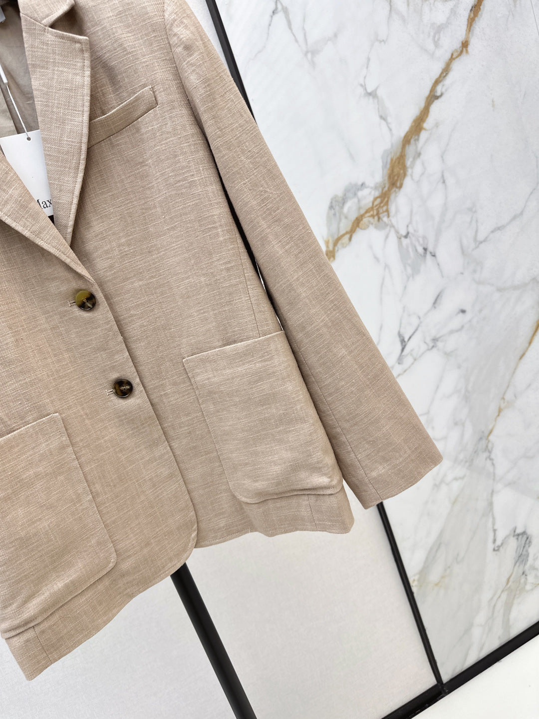 Max 25fw linen blazer