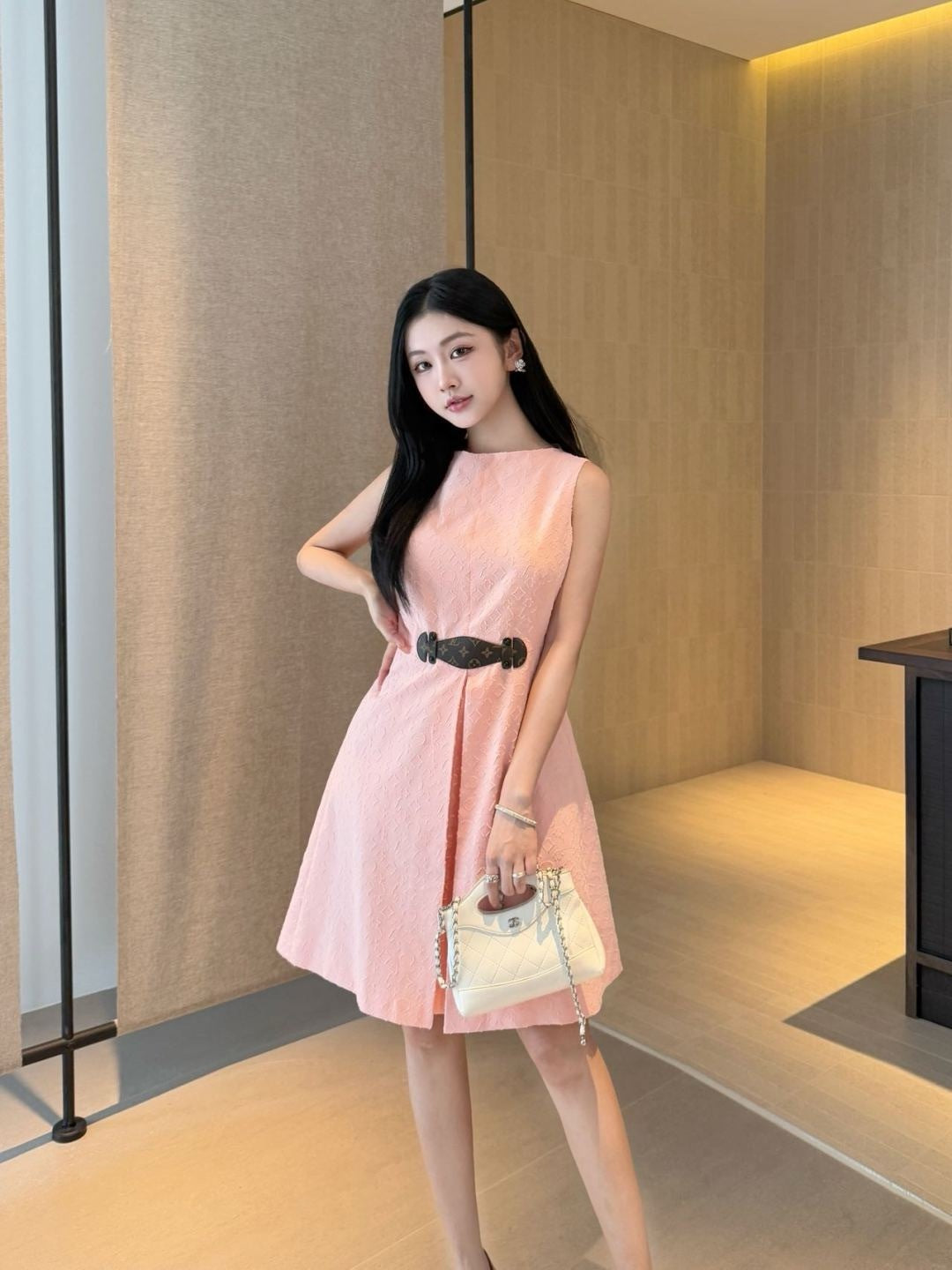 Louis 25fw jacquard dress