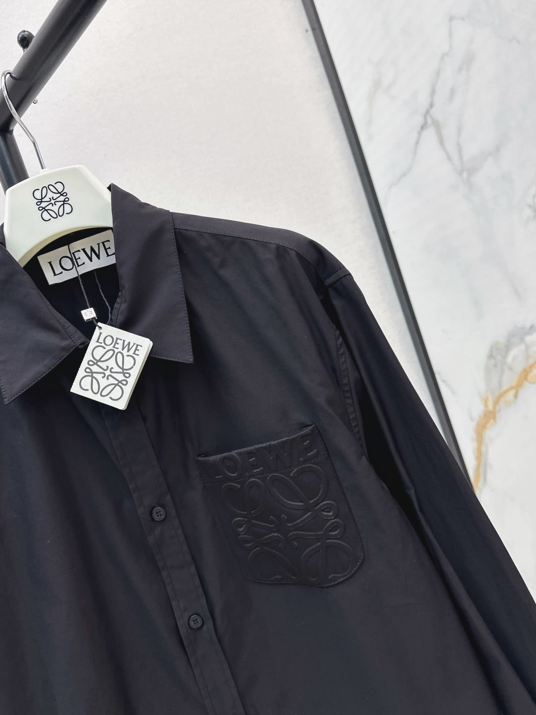 Loe 25fw embroidered shirt