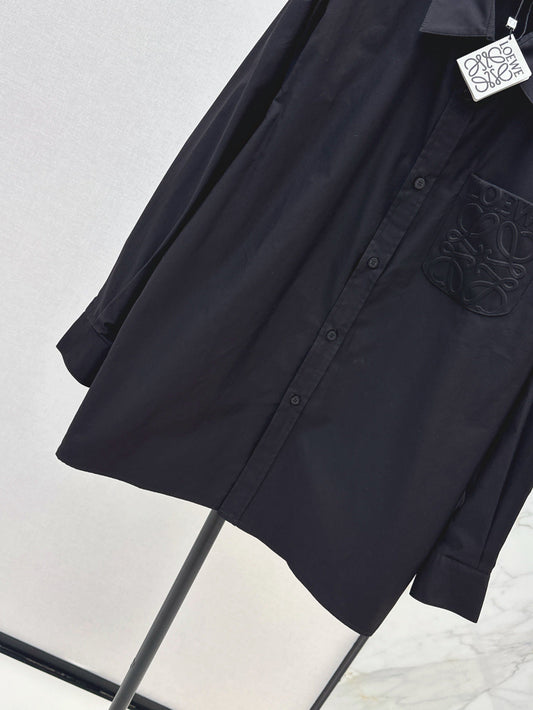 Loe 25fw embroidered shirt