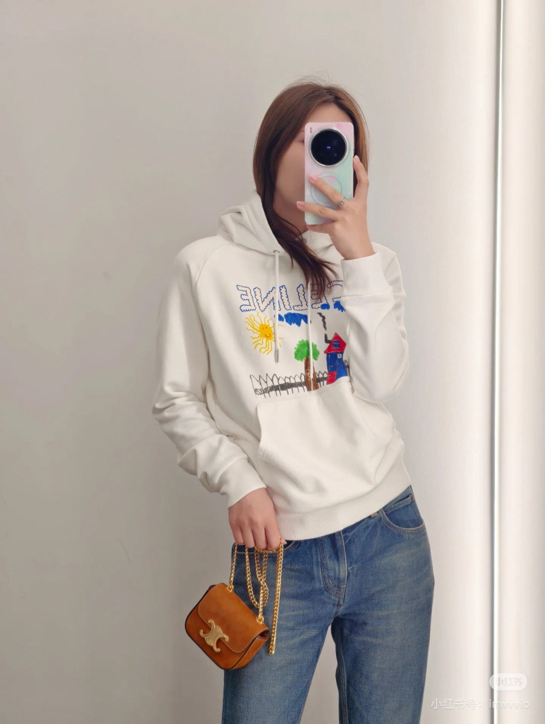 Celi 25fw printed hoodie