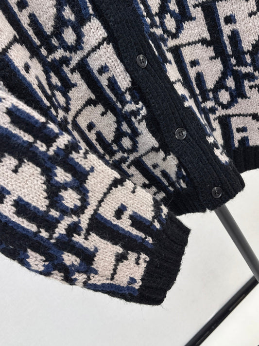 CD 25fw jacquard cardigan