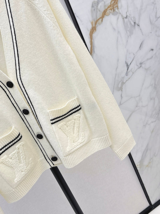 Louis 25fw knitted cashmere cardigan