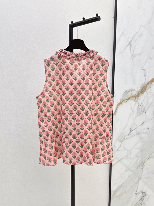 Chan 25fw ruffle vest