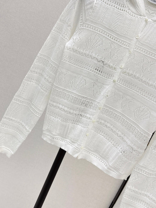 CD 25fw jacquard cardigan