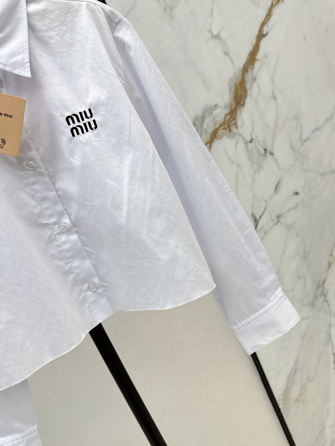 Miu 25fw embroidered shirt