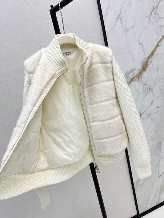 Loro 25fw knitted down jacket