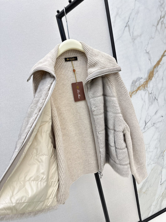 Loro 25fw knitted down jacket
