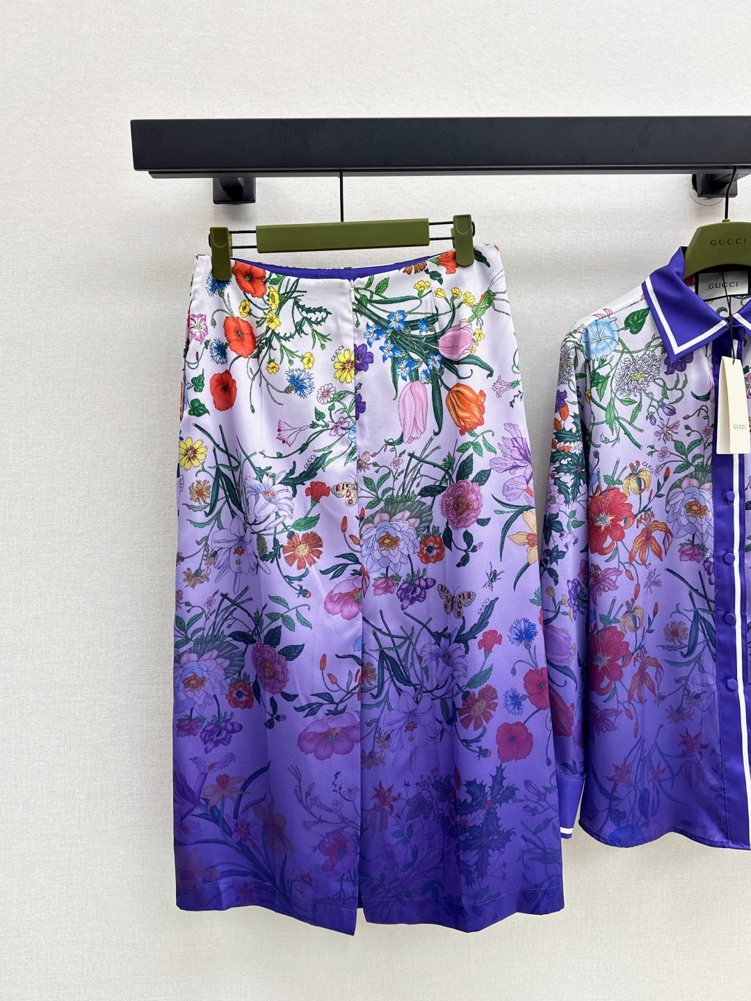Guc 25fw printed skirt