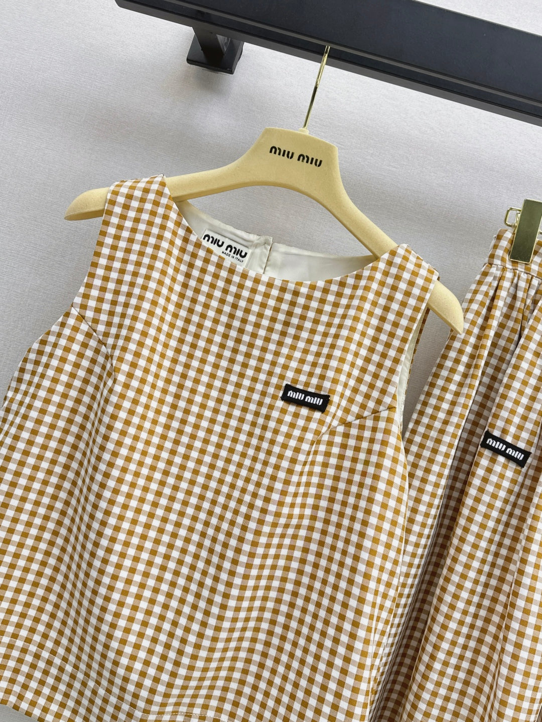 Miu 25ss plaid suit