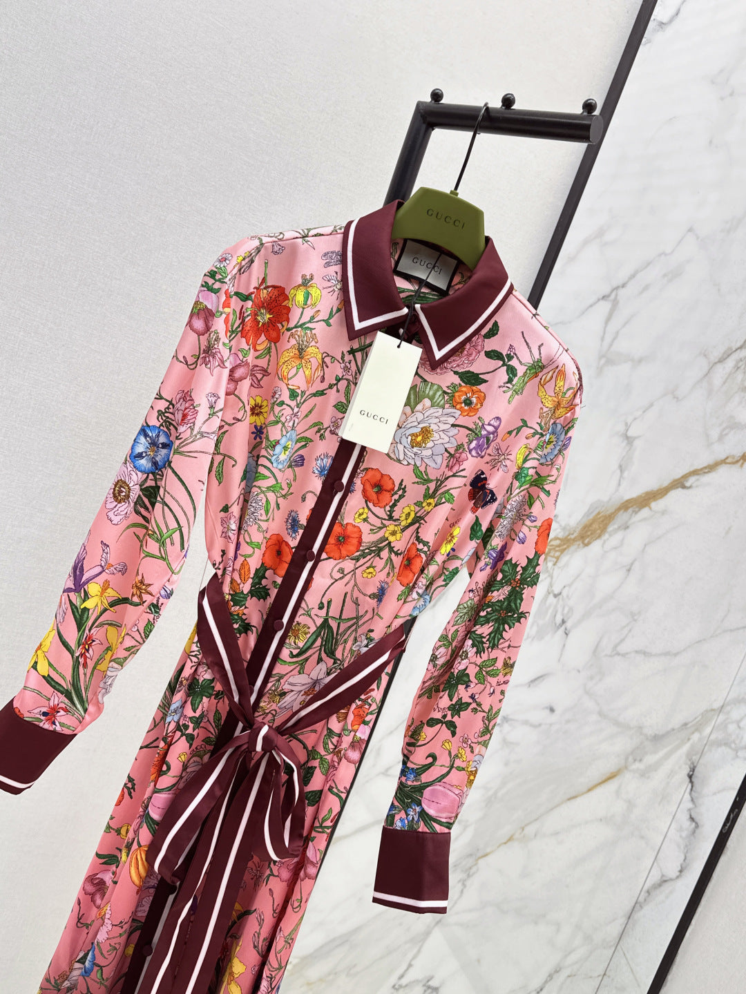 Guc 25fw printed dress