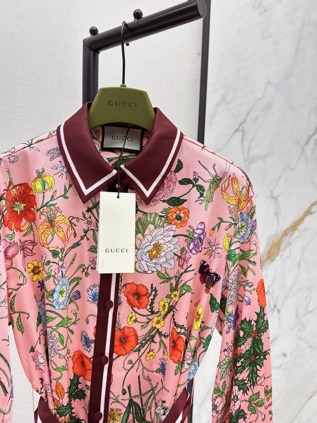Guc 25fw printed dress