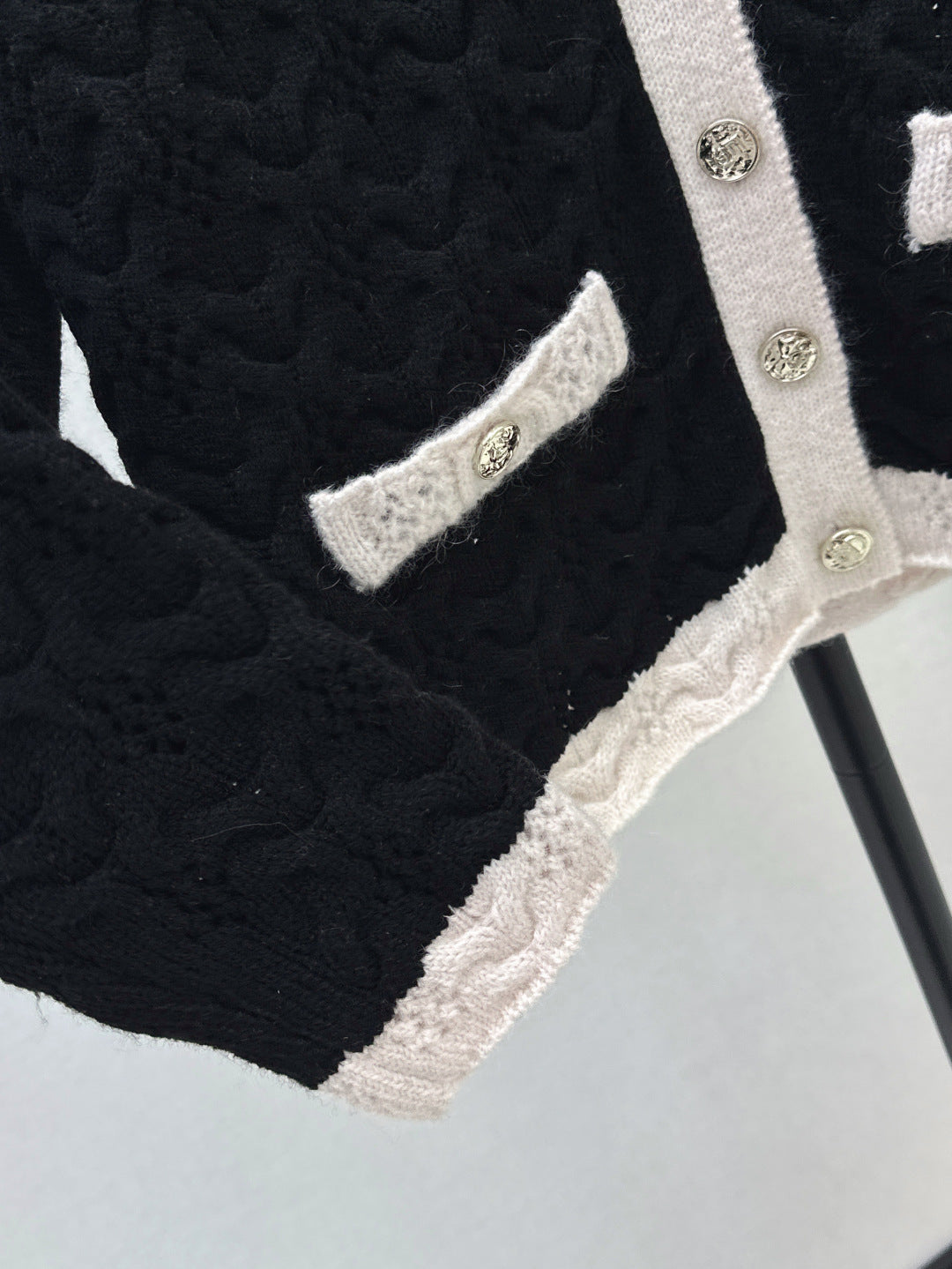 Chan25fw knitted cardigan