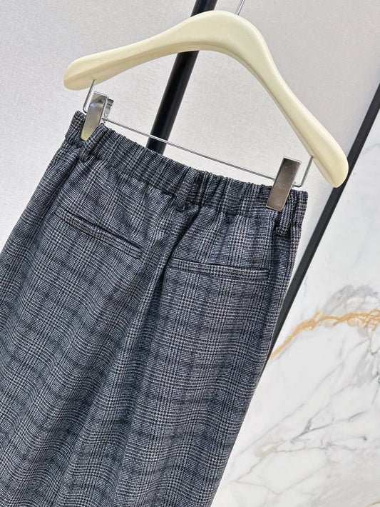Brune 25fw plaid pants