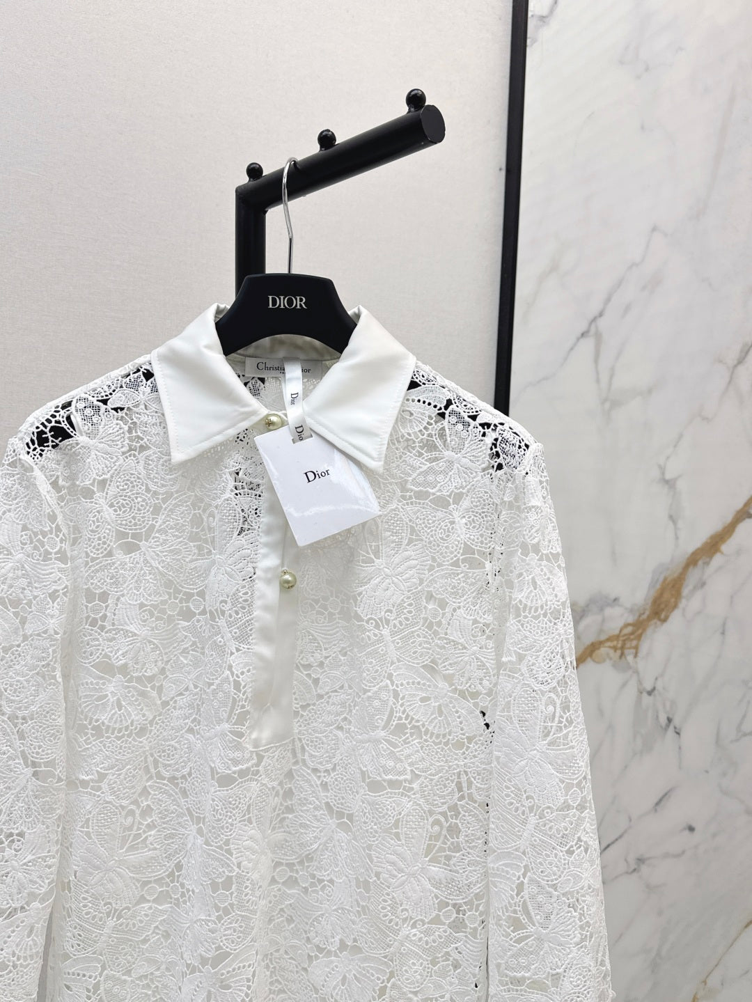 CD 25fw lace shirt dress