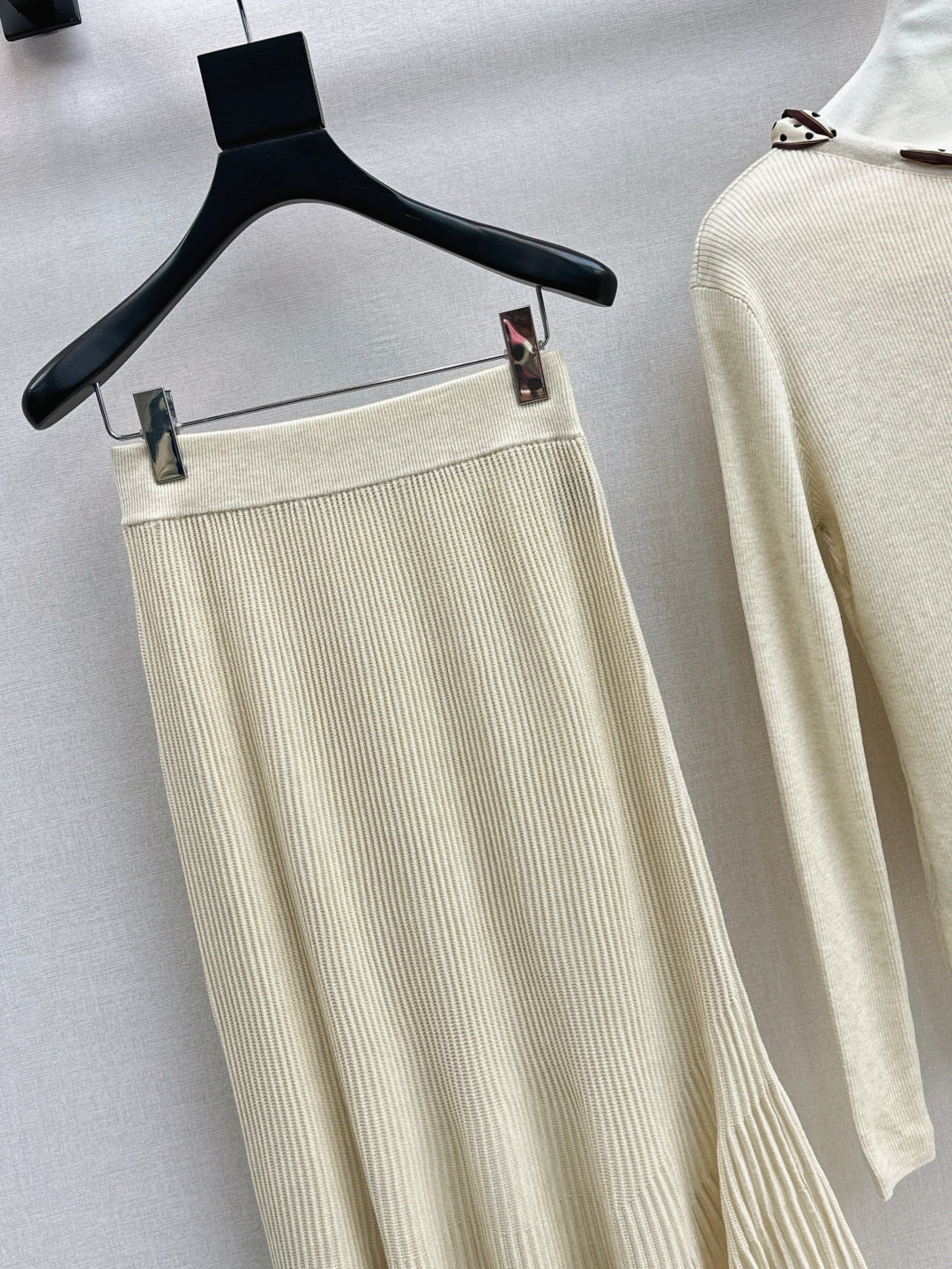 Miu 25fw knitted suit