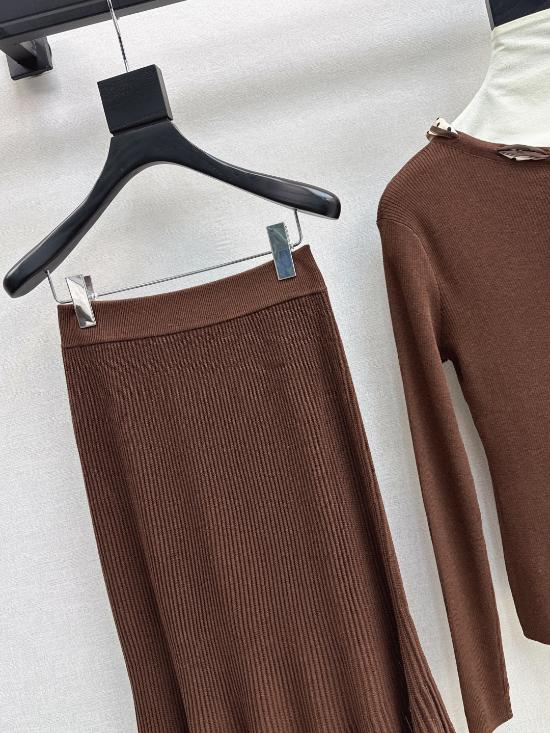 Miu 25fw knitted suit