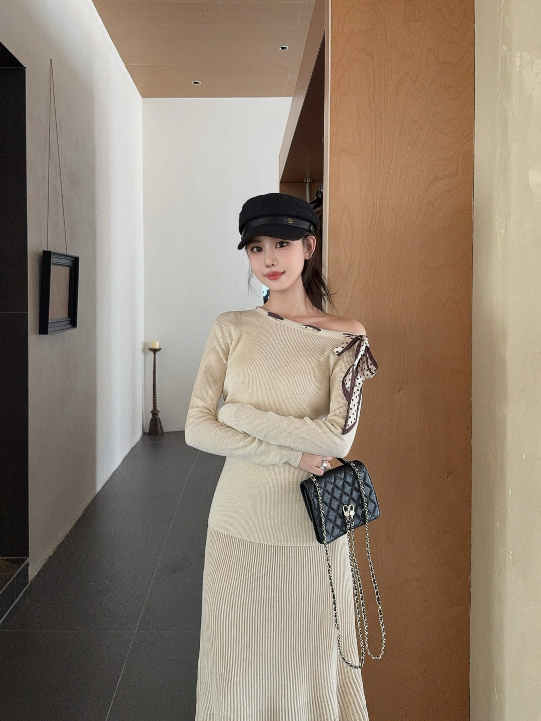 Miu 25fw knitted suit