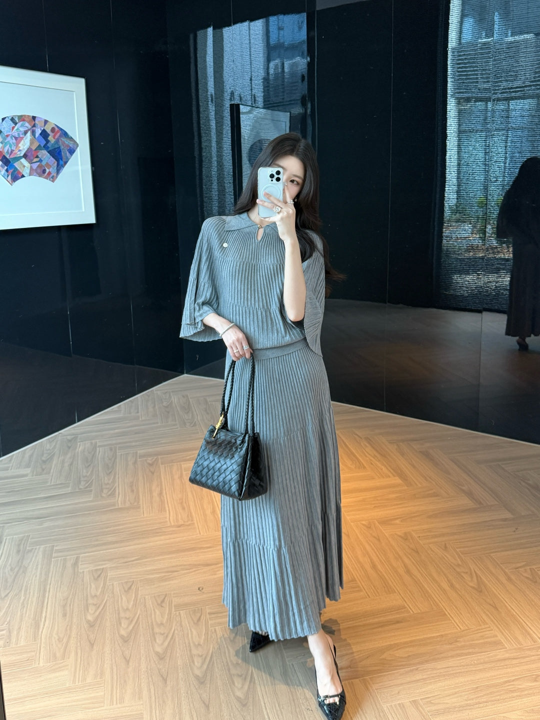 Miu 25fw knitted suit