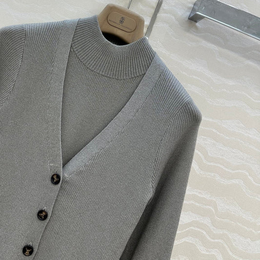 Brune 25fw cardigan vest set