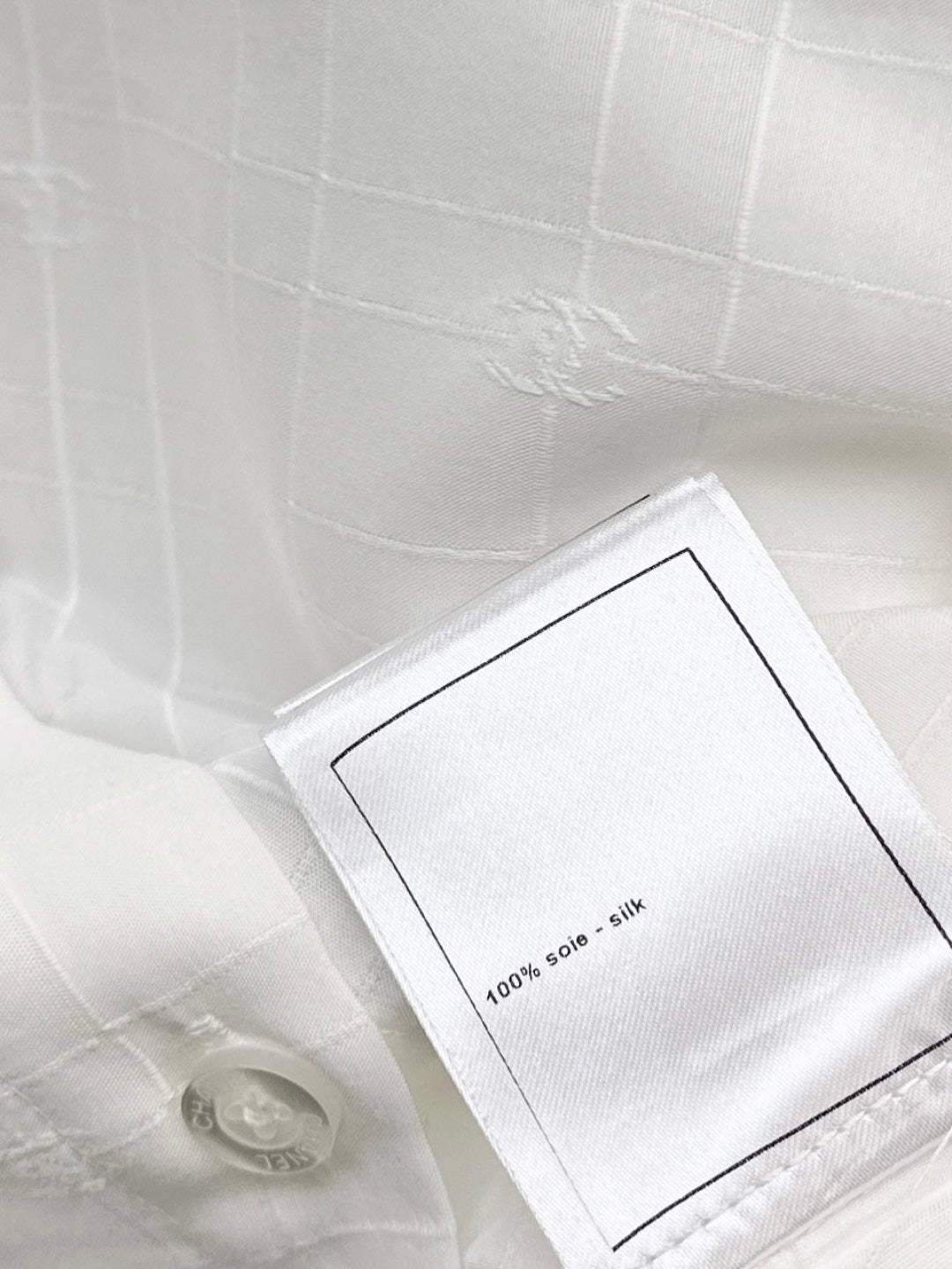 Chan 25fw jacquard silk shirt