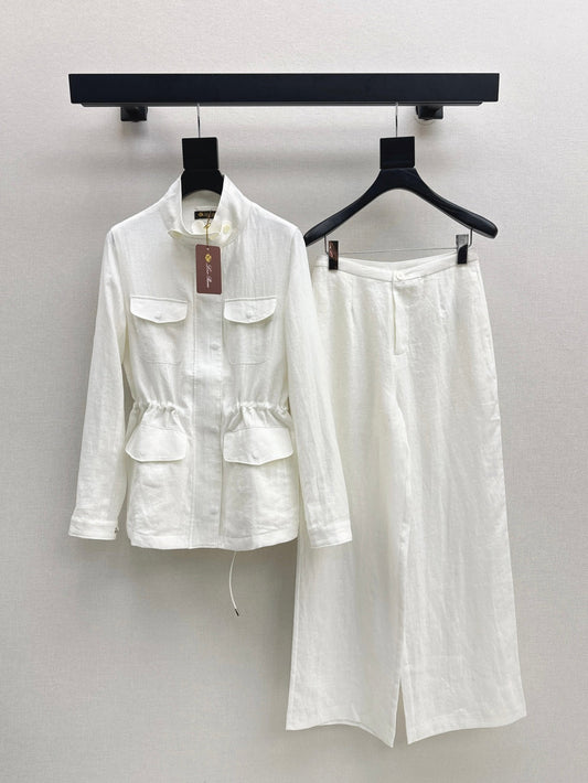 Loro 25fw linen suit