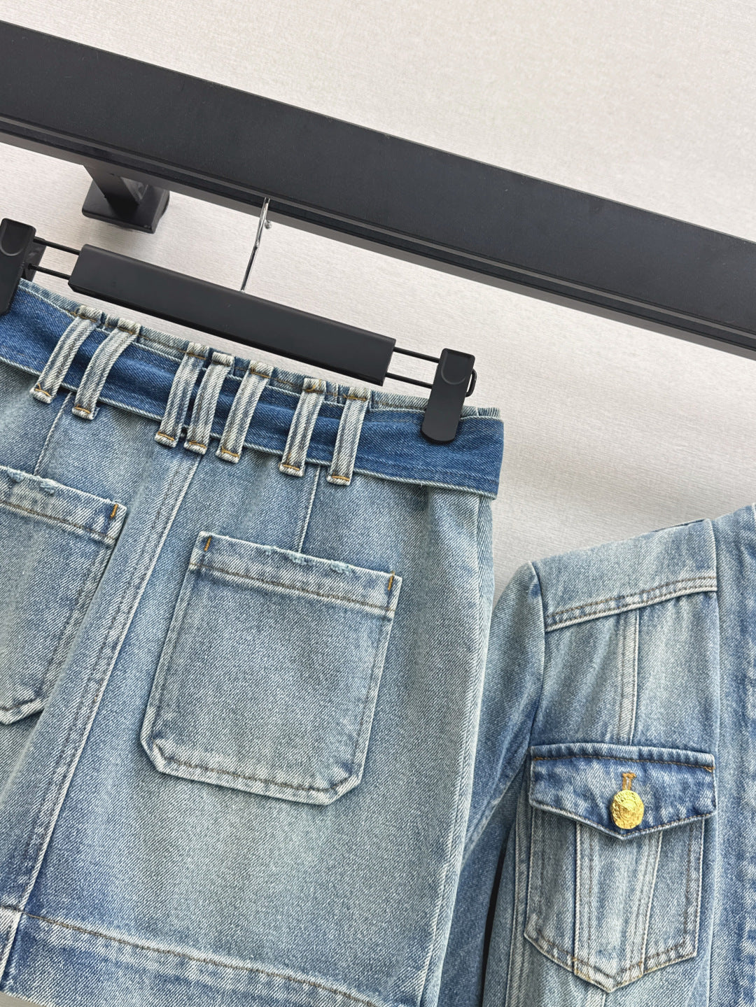 Balm 25fw denim skirt