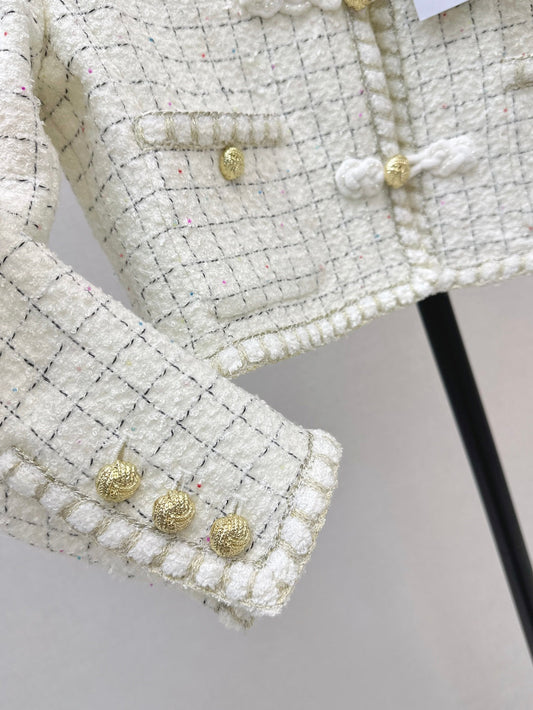 Chan 25fw woven crop jacket