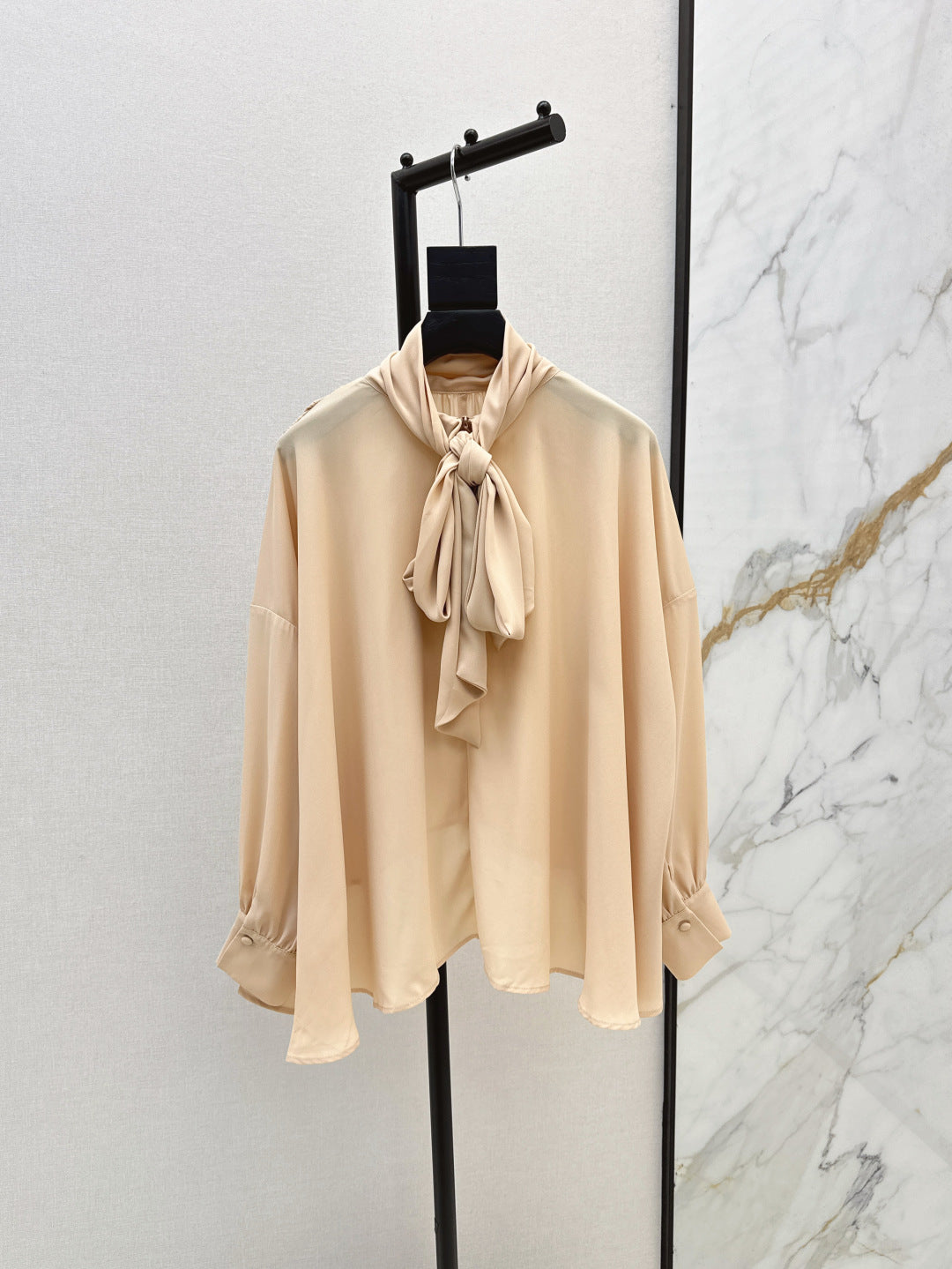 Chol 25ss pleated shirt